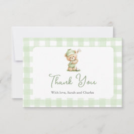 Golf  Baby Shower Thank You Card Dankeskarte
