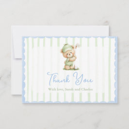 Golf Baby Shower Thank You Card Dankeskarte