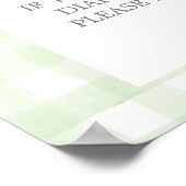 Golf-Baby-Shower-Windel-Raffle-Schild Poster (Ecke)