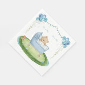 Golf-Babyboy auf Putting-Green  Serviette (Ecke)