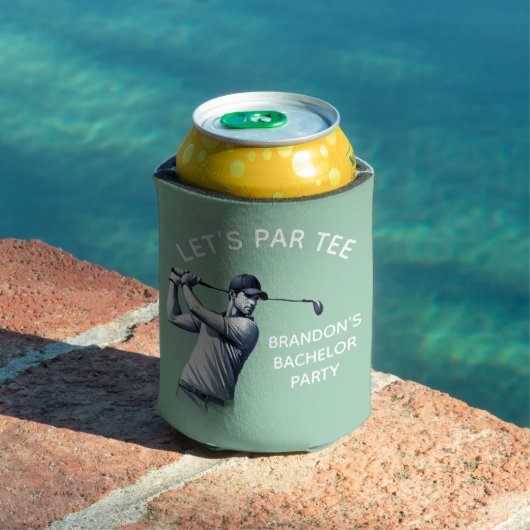 Golf Bachelor Party Elegantes Grün Dosenkühler (In Situ Pool)
