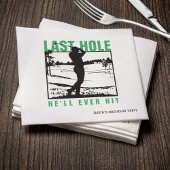 Golf Bachelor Party Funny Last Hole Er wird jemals Serviette