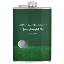 Golf Bachelor Party - Golfball und Golfplatz grün