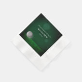 Golf Bachelor Party Golfers Party Green Golf Ball Serviette (Ecke)