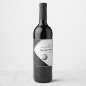 Golf Bachelor Party Golfing Golfer Minimal Stilvol Weinetikett (Vorderseite)