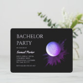 Golf Bachelor Party - Golftrip Classic Einladung (Stehend Vorderseite)