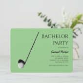 Golf Bachelor Party - Golftrip Classic Einladung (Stehend Vorderseite)