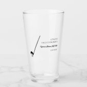 Golf Bachelor Party - Golftrip Classic Stilvoll Glas (Vorderseite)