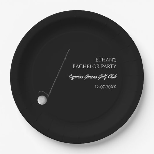 Golf Bachelor Party - Golftrip Classic Stilvoll Pappteller (Vorderseite)