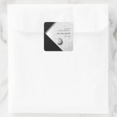 Golf Bachelor Party - Golftrip Classic Stilvoll Quadratischer Aufkleber (Tasche)