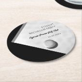 Golf Bachelor Party - Golftrip Classic Stilvoll Runder Pappuntersetzer (Angewinkelt)