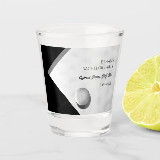 Golf Bachelor Party - Golftrip Classic Stilvoll Schnapsglas (Vorderseite)