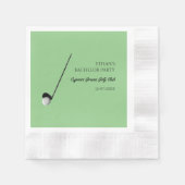 Golf Bachelor Party - Golftrip Classic Stilvoll Serviette (Vorderseite)