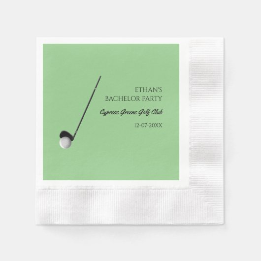 Golf Bachelor Party - Golftrip Classic Stilvoll Serviette (Vorderseite)