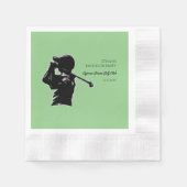 Golf Bachelor Party - Golftrip Classic Stilvoll Serviette (Vorderseite)