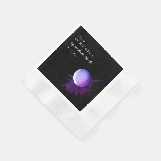 Golf Bachelor Party - Golftrip Klassischer Golfer Serviette (Ecke)