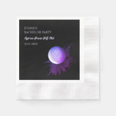 Golf Bachelor Party - Golftrip Klassischer Golfer Serviette (Vorderseite)