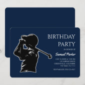 Golf Bachelor Party - Golfurlaub Klassisch Stilvol Einladung (Vorne/Hinten)