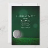 Golf Bachelor Party Green - Golf Ball - Golfer Einladung (Vorderseite)
