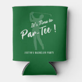 Golf Bachelor Party It's Time to Par-Tee Dosenkühler (Vorderseite)