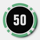 Golf Bachelor Party Letztes Loch Pokerchips (Rückseite)