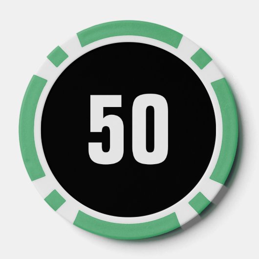 Golf Bachelor Party Letztes Loch Pokerchips (Rückseite)