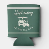 Golf Bachelor Party Letztes Swing vor dem Ring Dosenkühler (Rückseite)