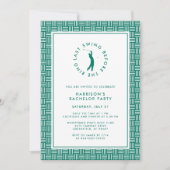 Golf Bachelor Party Letztes Swing vor dem Ring Einladung (Vorderseite)