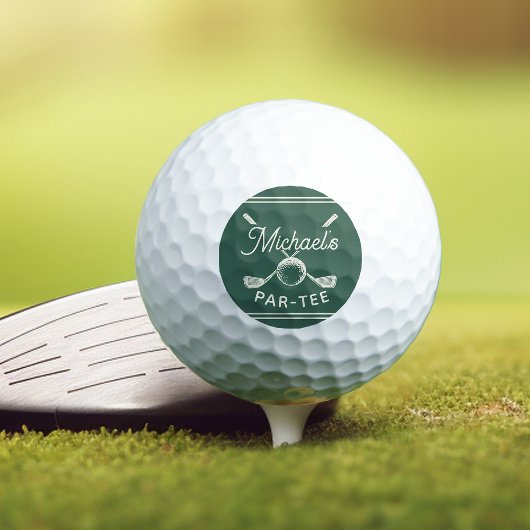 Golf Bachelor Party Letztes Swing vor dem Ring Golfball