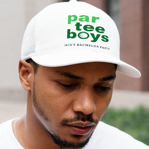 Golf Bachelor Party Par T-Shirt Boys White Truckerkappe