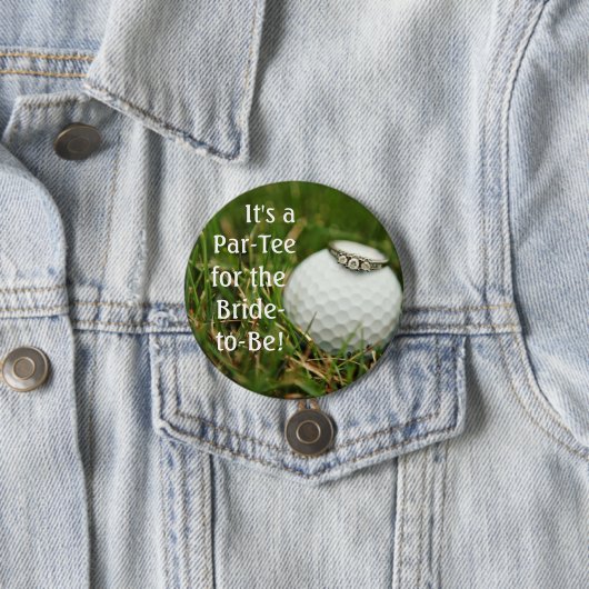 Golf bachelorette Knopf Button (Beispiel)