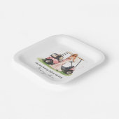 Golf Bachelorette Par-Tee party  Pappteller (Gewinkelt)