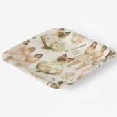 Golf Bachelorette Team Birde Pappteller (Gewinkelt)