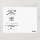 Golf Bachelorette Woman Golfer Is Golfing Postcard Postkarte (Rückseite)