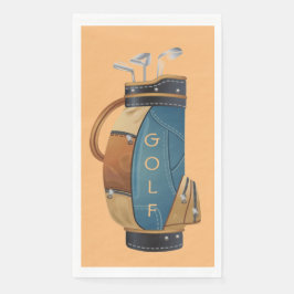 Golf Bag Design Gast Handtuch Napkins Serviette