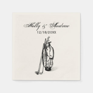 Golf Bag Golf Clubs Black Serviette