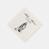 Golf Bag Golf Clubs Black Serviette (Ecke)