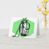 GOLF BAG KARTE (Gelbe Blume)