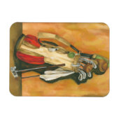 Golf Bag mit Handschuh von Jennifer Goldberger Magnet (Horizontal)