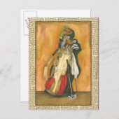 Golf Bag mit Handschuh von Jennifer Goldberger Postkarte (Vorne/Hinten)