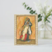 Golf Bag mit Handschuh von Jennifer Goldberger Postkarte (Stehend Vorderseite)