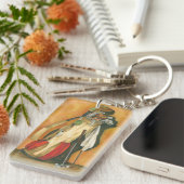 Golf Bag mit Handschuh von Jennifer Goldberger Schlüsselanhänger (Vorderseite rechts)