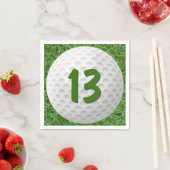 Golf Ball 13. Geburtstag Napkins Serviette (Beispiel)