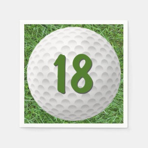 Golf Ball 18. Geburtstag Napkins Serviette