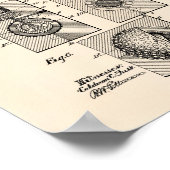 Golf Ball 1902 Patentart - Alter Peper Poster (Ecke)