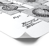 Golf Ball 1902 Patentart - Weißbuch Poster (Ecke)