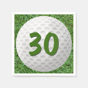 Golf Ball 30. Geburtstag Napkins Serviette