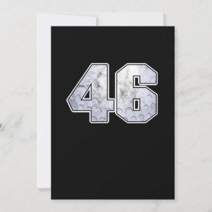 Golf Ball 46. Geburtstagsfeier Sportgeschenk Einladung
