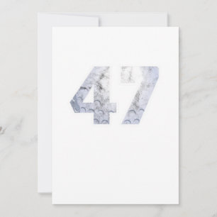 Golf Ball 47. Geburtstagsfeier Sportgeschenk Einladung