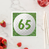 Golf Ball 65. Geburtstag Napkins Serviette (Beispiel)